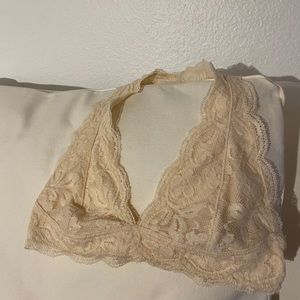 cream lace bralette (never worn)